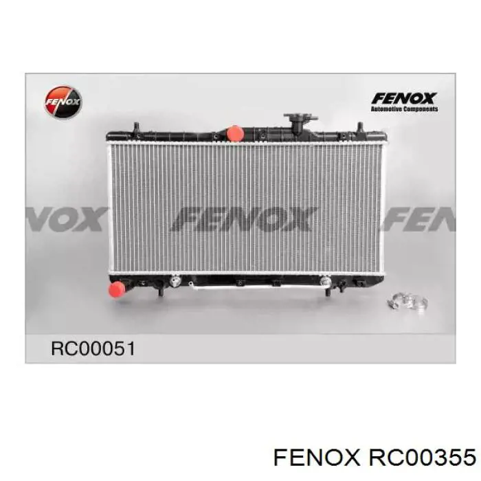 RC00355 Fenox radiador refrigeración del motor