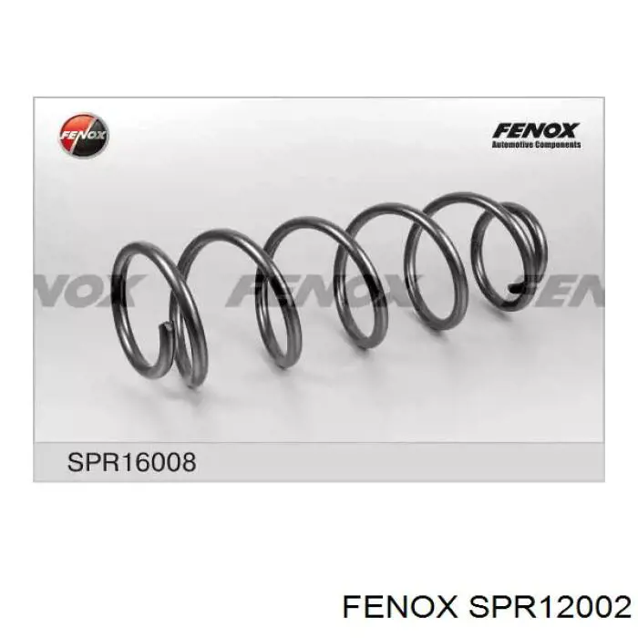 SPR12002 Fenox muelle de suspensión eje trasero