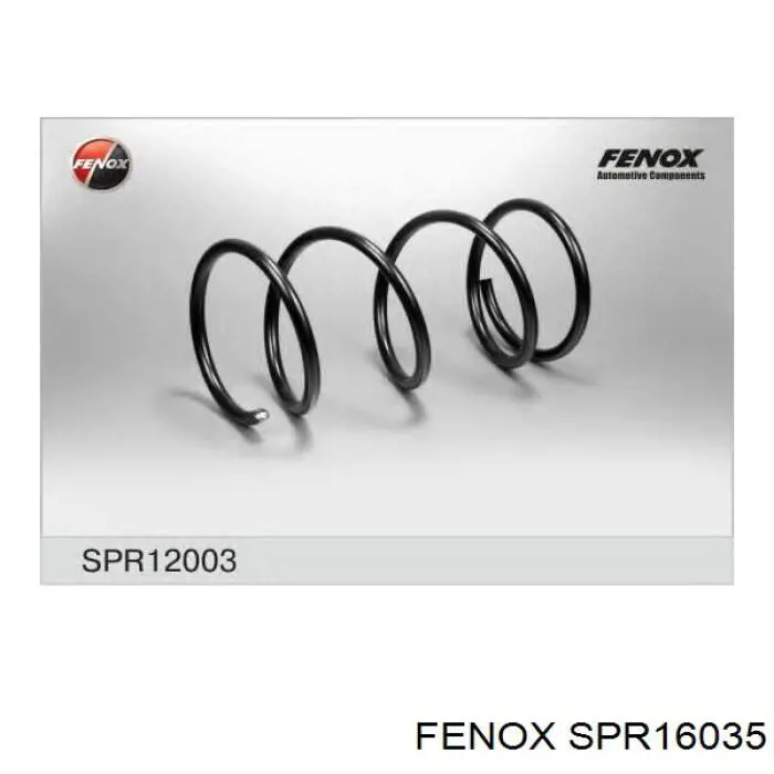 SPR16035 Fenox muelle de suspensión eje trasero