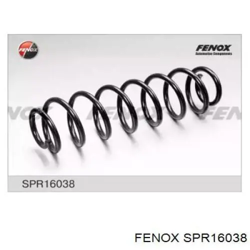 SPR16038 Fenox muelle de suspensión eje trasero