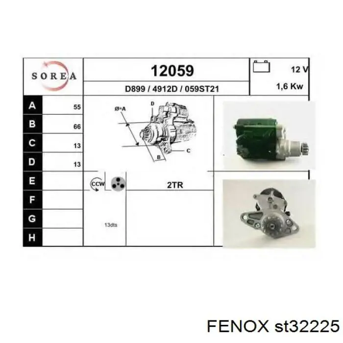 Comprar 3322 Cevam Motores de arranque