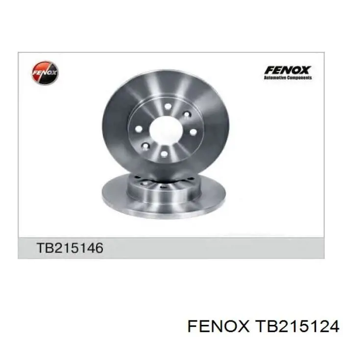 TB215124 Fenox freno de disco delantero