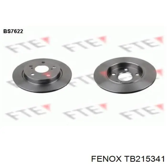 Disco de freno trasero Toyota Auris E15