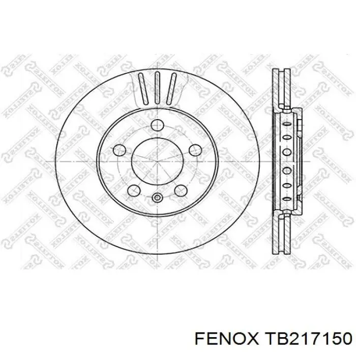 TB217150 Fenox freno de disco delantero