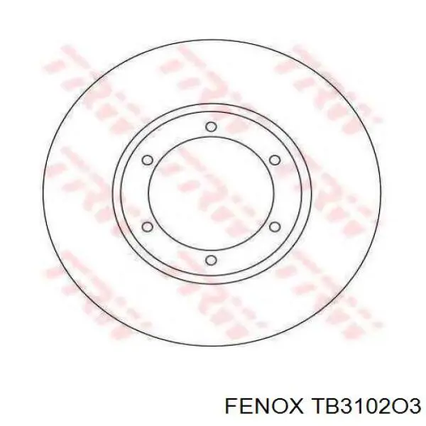 TB3102O3 Fenox freno de disco delantero