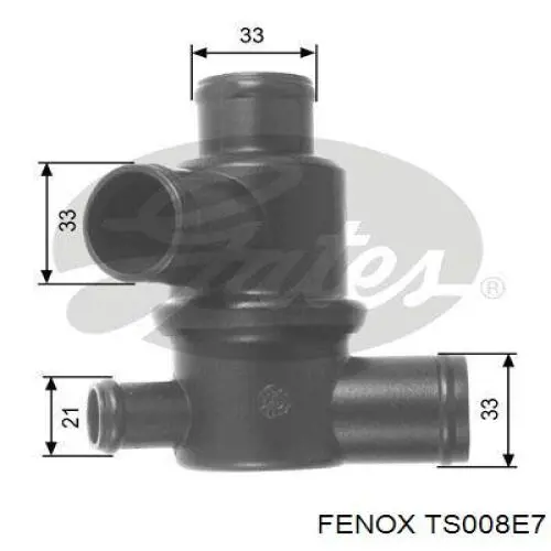 TS008E7 Fenox caja del termostato