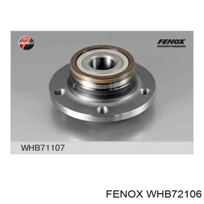 WHB72106 Fenox cubo de rueda trasero