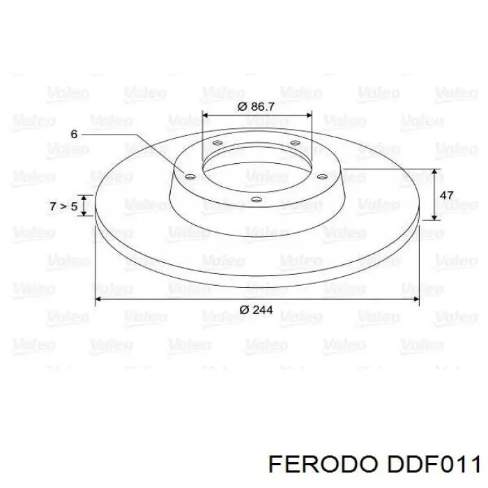 Comprar CD6011S Bremsi Freno de disco delantero