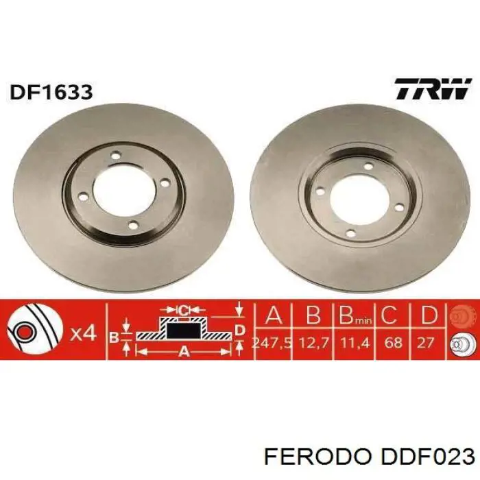 24011301221 ATE Frenos delanteros