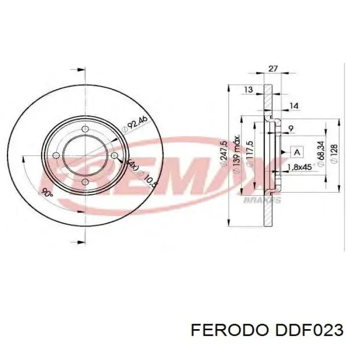 Freno de disco delantero ATE 24011301221 precio, desde 14,64 EUR