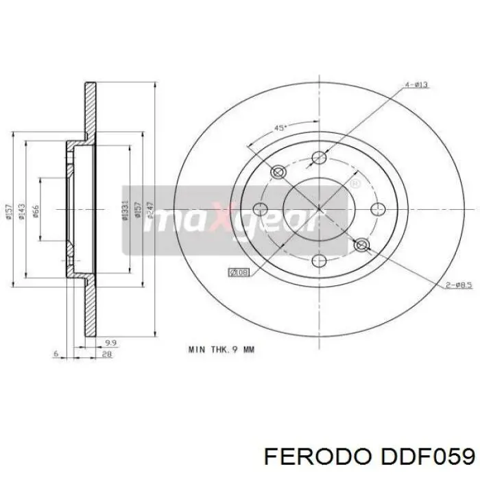 Frenos delanteros Ferodo DDF059 precio, desde 22,13 EUR