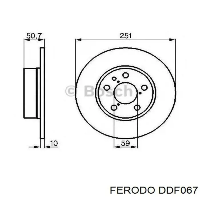 Disco de freno trasero Alfa Romeo 147 937