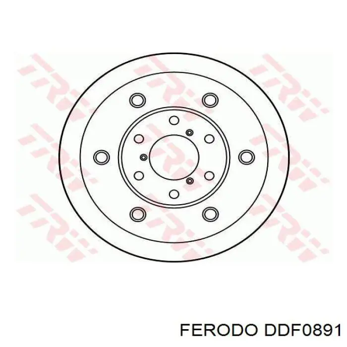 DDF0891 Ferodo freno de disco delantero