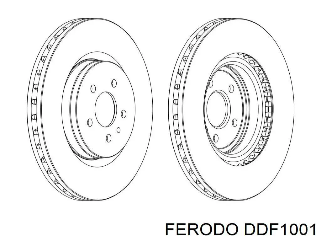 DDF1001 Ferodo disco de freno delantero