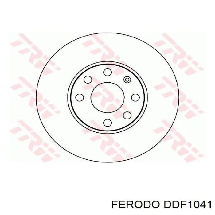 Disco de freno DDF1041 Ferodo