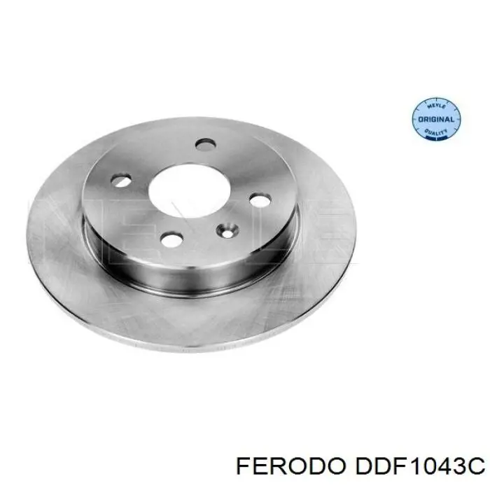 DDF1043C Ferodo disco de freno trasero