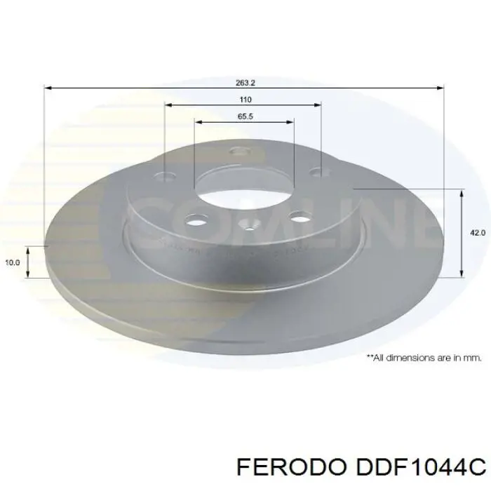 Disco de freno trasero Ferodo DDF1044C precio, desde 35,46 EUR