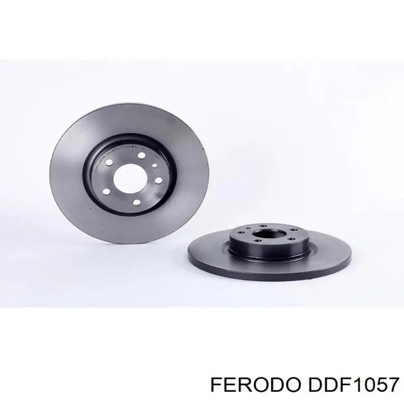 DDF1057 Ferodo disco de freno delantero