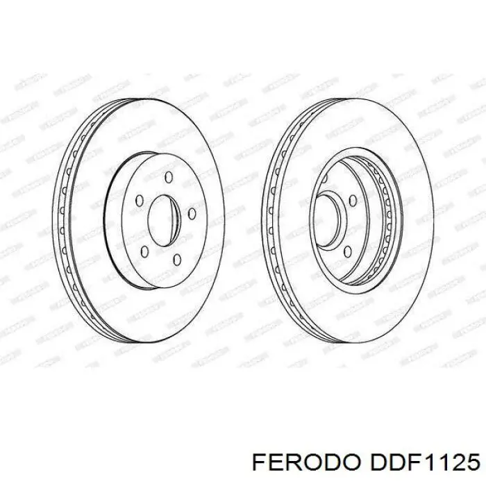 DDF1125 Ferodo disco de freno delantero