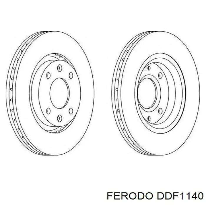 Frenos delanteros Ferodo DDF1140 precio, desde 33,46 EUR