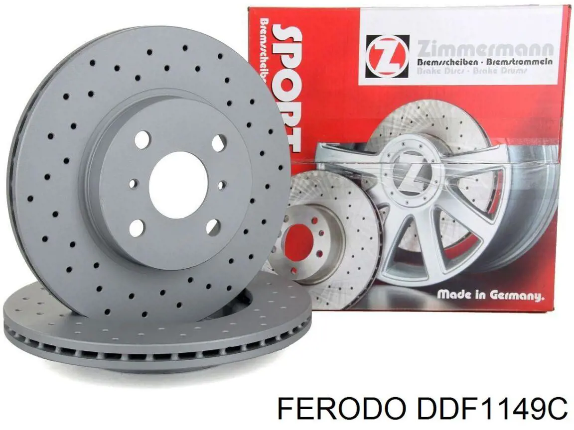 DDF1149C Ferodo disco de freno delantero