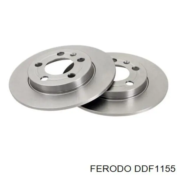 DDF1155 Ferodo disco de freno trasero