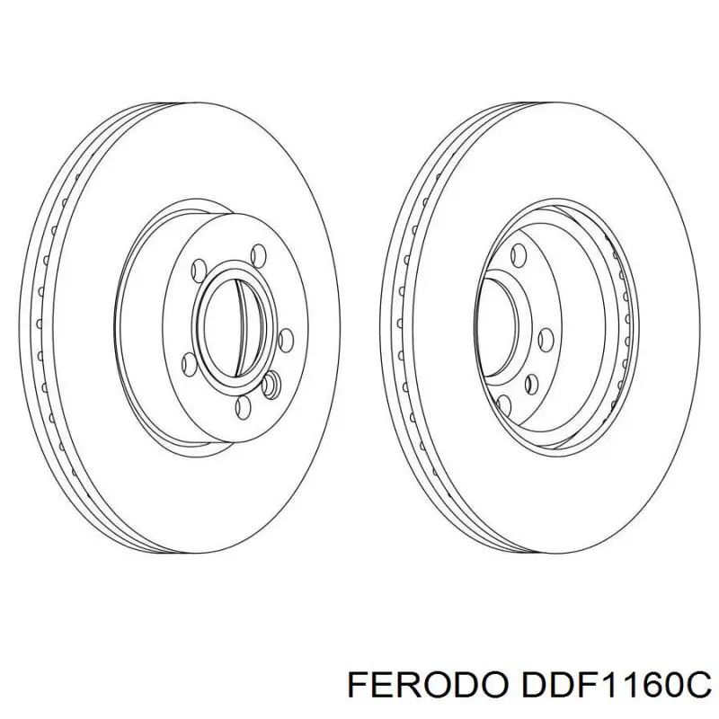 DDF1160C Ferodo freno de disco delantero