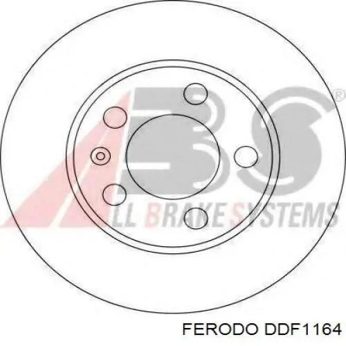 DDF1164 Ferodo disco de freno delantero