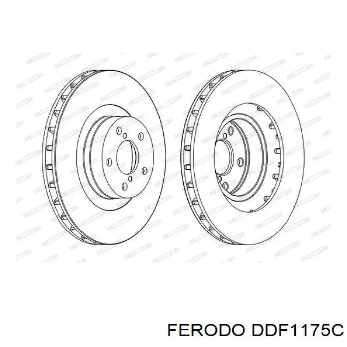 DDF1175C Ferodo Discos