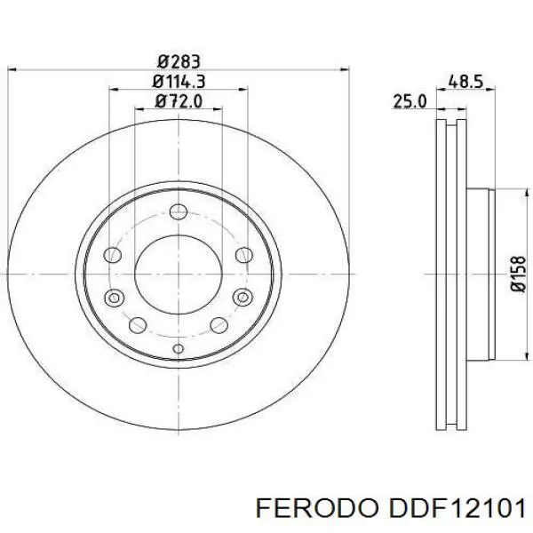 Freno de disco delantero Mazda 6 GY