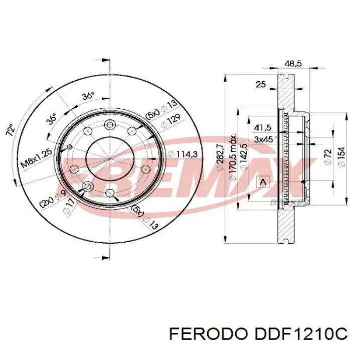 Freno de disco delantero Mazda 6 GY