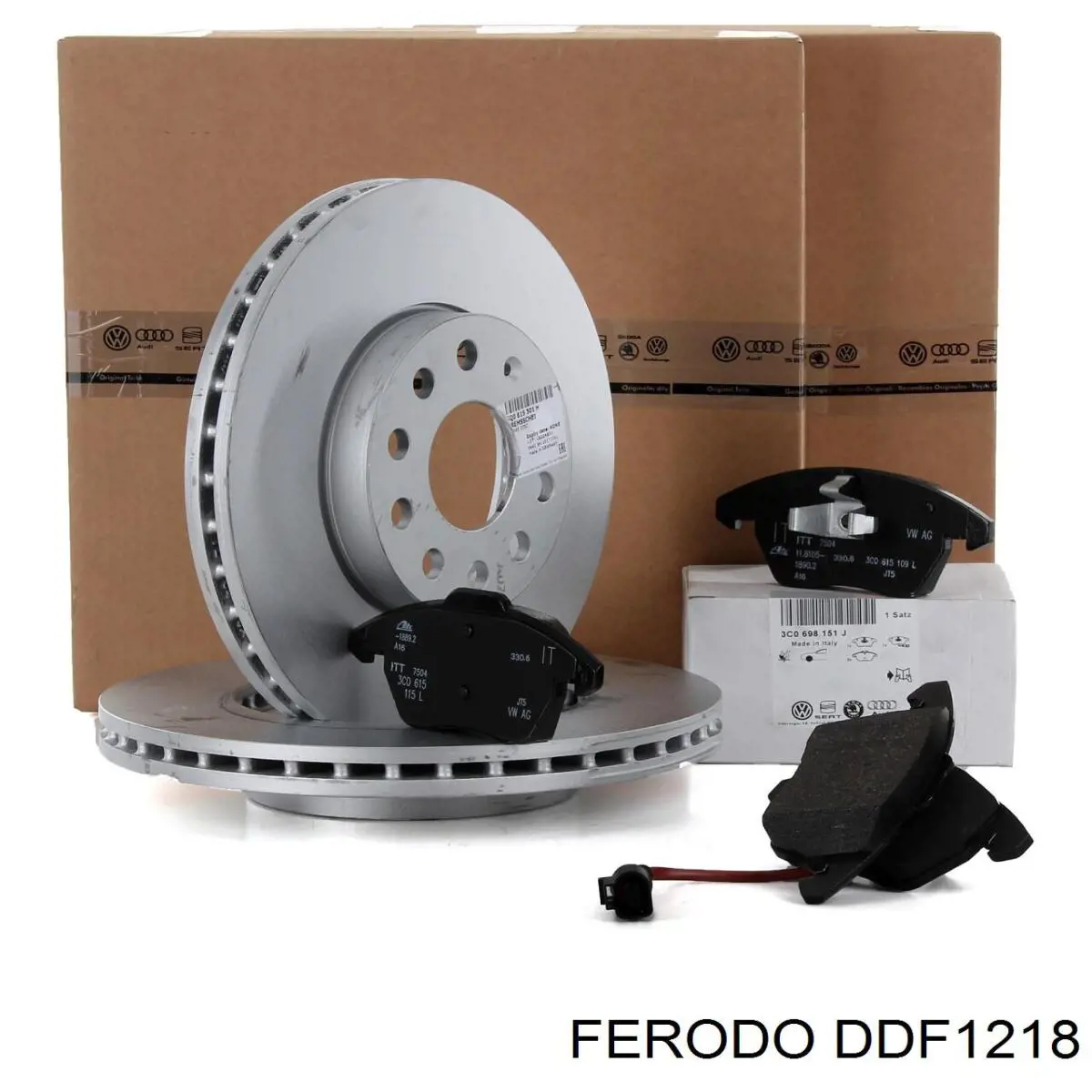 Freno de disco delantero Volkswagen Caddy 2 9K9