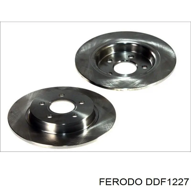 DDF1227 Ferodo disco de freno trasero