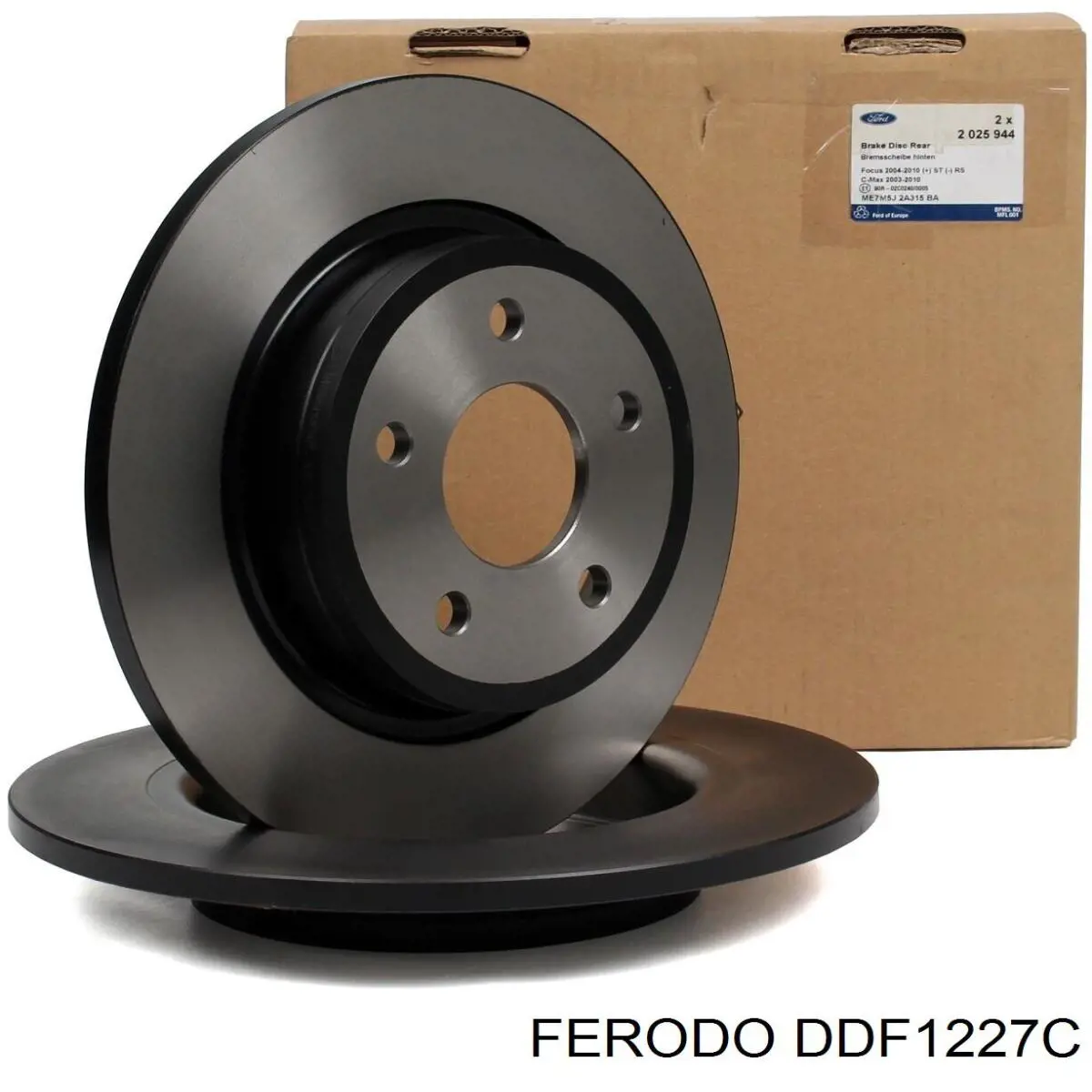 DDF1227C Ferodo disco de freno trasero