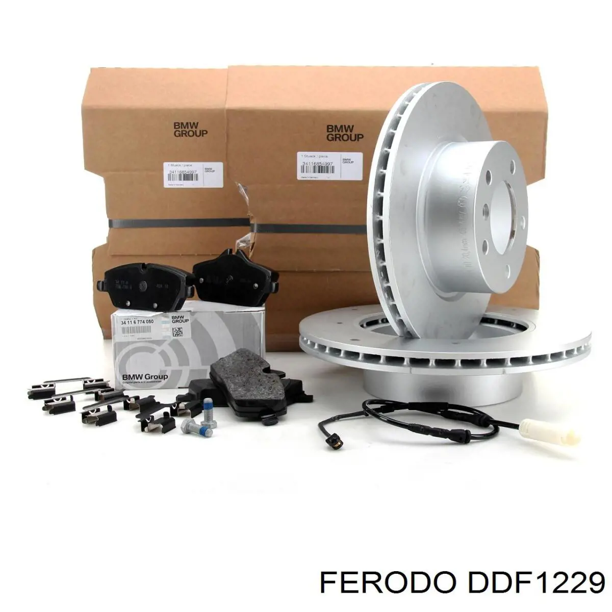 DDF1229 Ferodo disco de freno delantero
