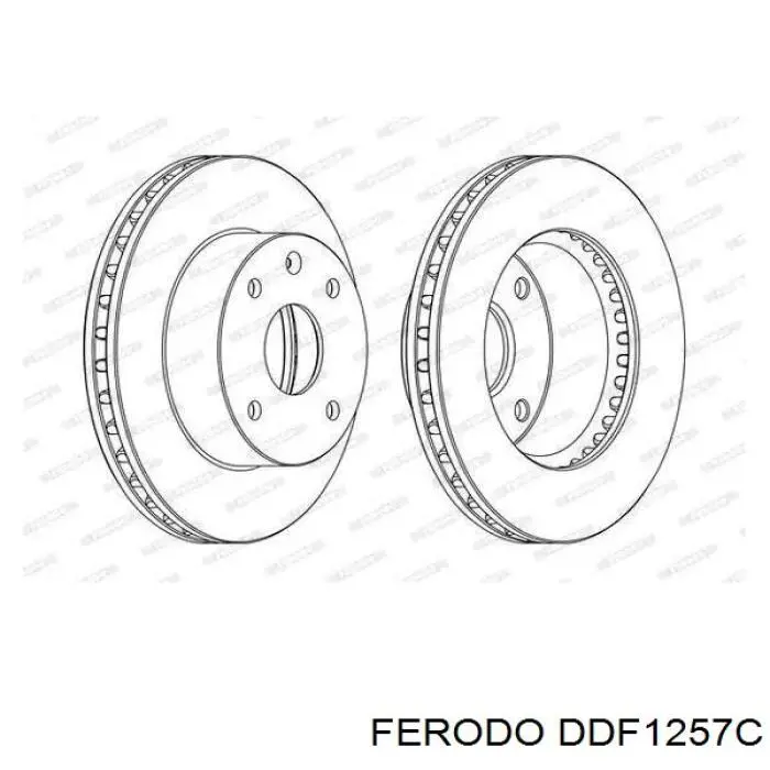 Frenos delanteros Ferodo DDF1257C precio, desde 28,64 EUR