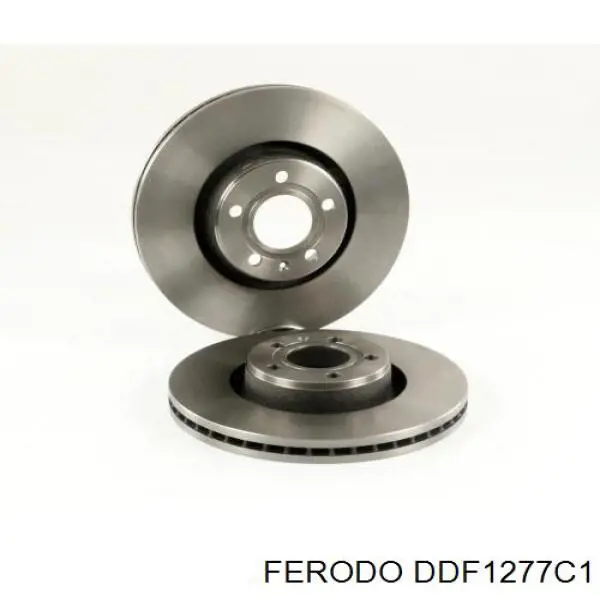 DDF1277C1 Ferodo disco de freno delantero