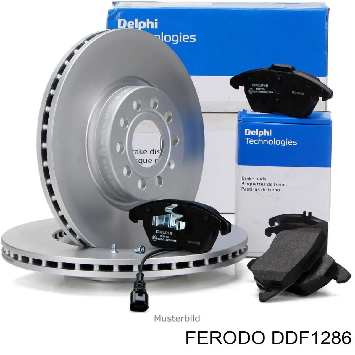 DDF1286 Ferodo disco de freno trasero