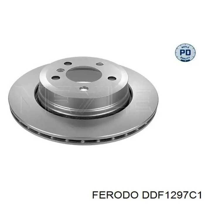 DDF1297C-1 Ferodo disco de freno trasero