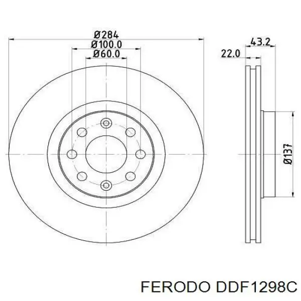 DDF1298C Ferodo Discos