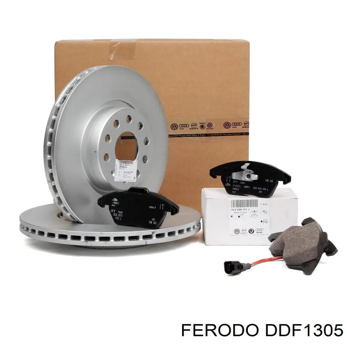 DDF1305 Ferodo disco de freno delantero