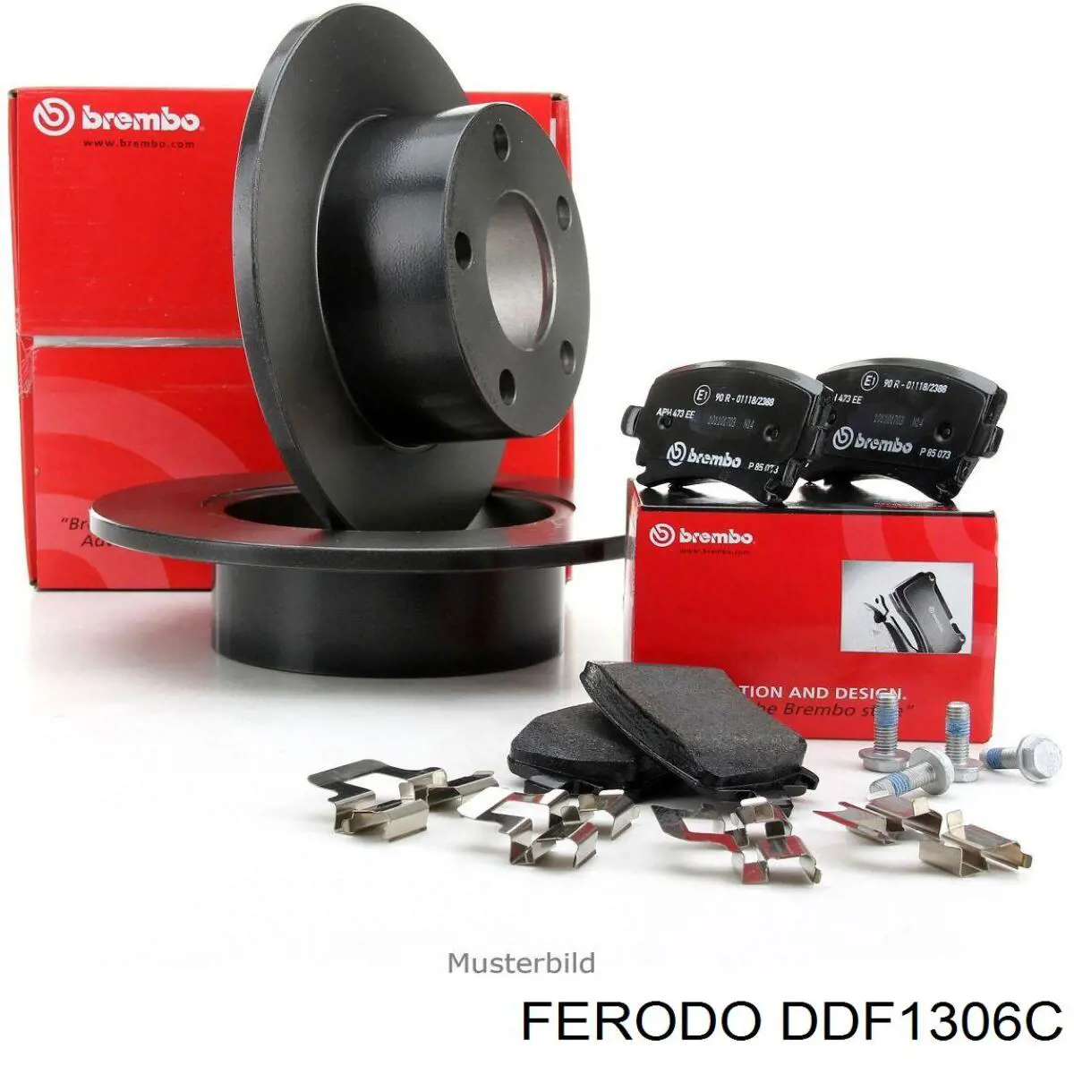 Disco de freno trasero DDF1306C Ferodo