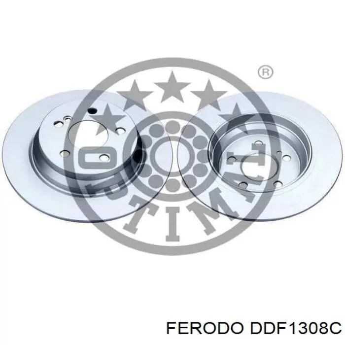 Disco de freno trasero DDF1308C Ferodo
