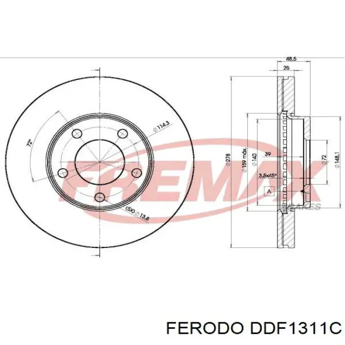 Frenos delanteros Ferodo DDF1311C precio, desde 35,13 EUR