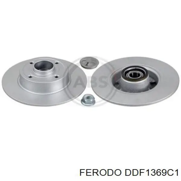 DDF1369C1 Ferodo disco de freno trasero