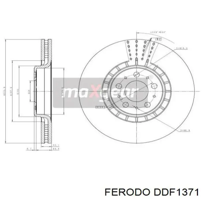 DDF1371 Ferodo freno de disco delantero