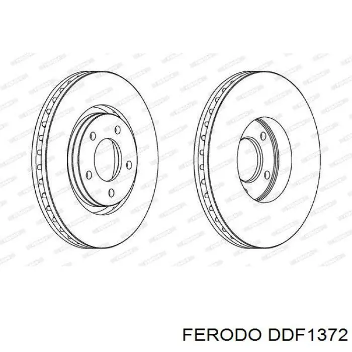 DDF1372 Ferodo disco de freno delantero