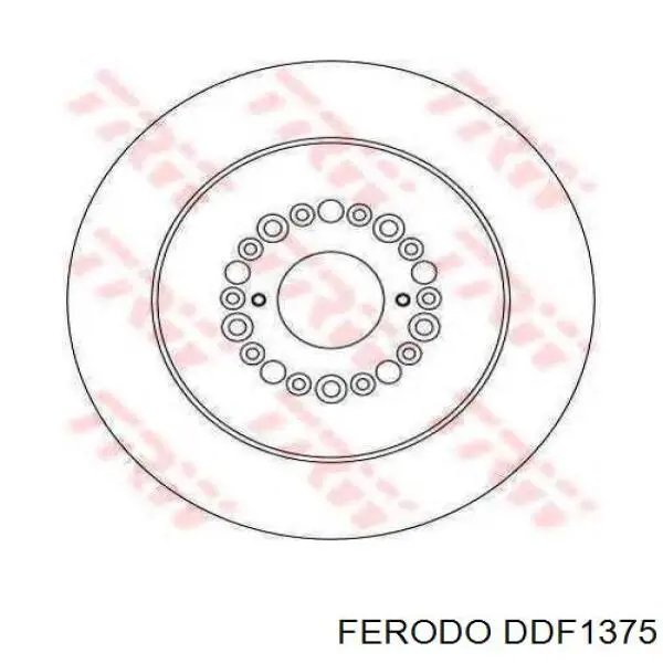 DDF1375 Ferodo disco de freno trasero