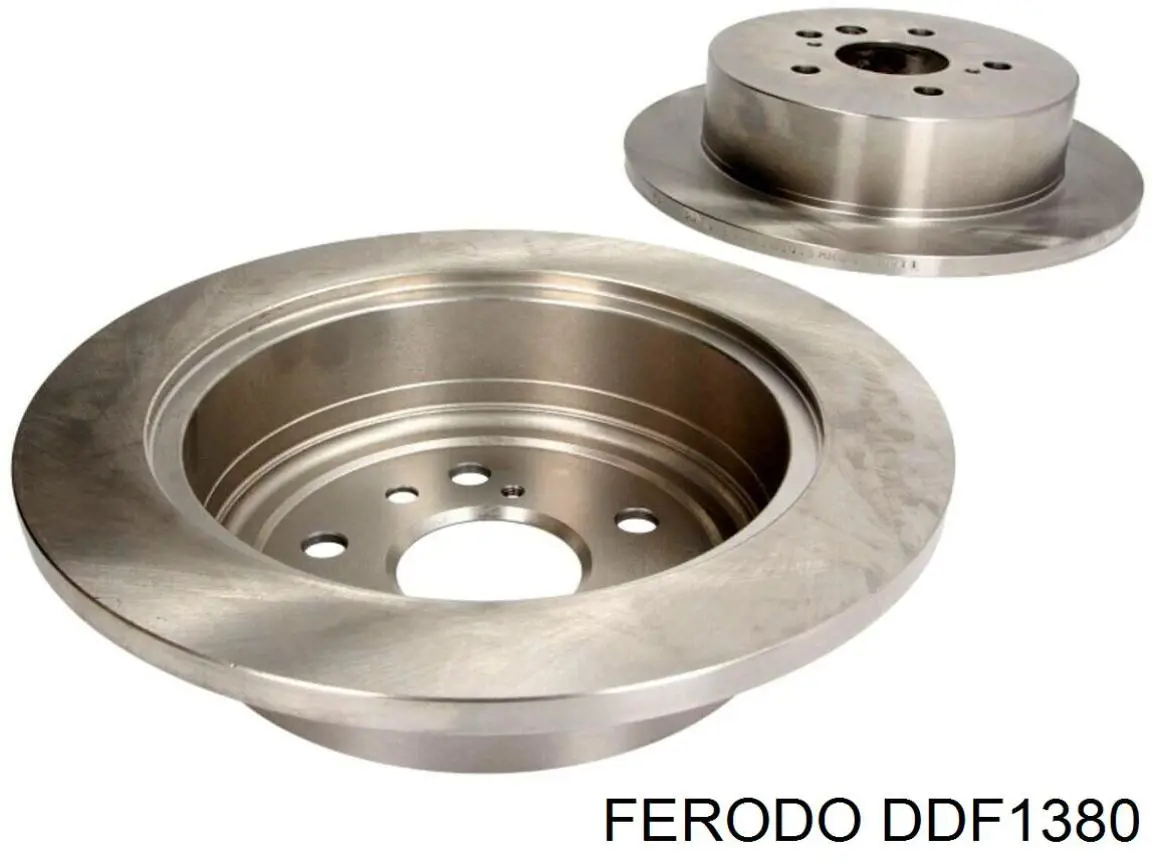 DDF1380 Ferodo disco de freno trasero