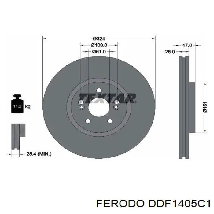 Freno de disco delantero Renault Espace 4 JK0